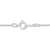 Thumbnail Image 3 of White Lab-Created Sapphire Three-Stone Necklace Sterling Silver 17.25&quot;