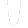 Thumbnail Image 1 of White Lab-Created Sapphire Necklace Sterling Silver 16&quot;