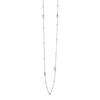 Thumbnail Image 1 of White Lab-Created Sapphire Necklace Sterling Silver 16"