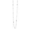 Thumbnail Image 2 of White Lab-Created Sapphire Necklace Sterling Silver 16&quot;