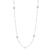 Thumbnail Image 3 of White Lab-Created Sapphire Necklace Sterling Silver 16&quot;