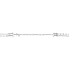 Thumbnail Image 4 of Lab-Created Emerald Layered Necklace Sterling Silver 18&quot;