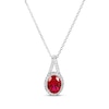 Thumbnail Image 2 of Lab-Created Ruby & White Lab-Created Sapphire Boxed Set Sterling Silver - Size 7