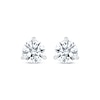 Thumbnail Image 2 of White Lab-Created Sapphire Stud Earrings Sterling Silver