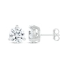 Thumbnail Image 3 of White Lab-Created Sapphire Stud Earrings Sterling Silver