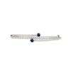 Thumbnail Image 1 of Blue & White Lab-Created Sapphire Bangle Bracelet Sterling Silver