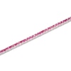 Thumbnail Image 2 of Lab-Created Ruby Line Bracelet Sterling Silver 7.25&quot;