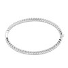 Thumbnail Image 1 of White Lab-Created Sapphire Bangle Bracelet Sterling Silver 7.25&quot;