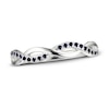 Thumbnail Image 1 of Blue Lab-Created Sapphire Criss Cross Ring Sterling Silver