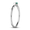 Thumbnail Image 2 of Lab-Created Emerald Baguette Ring Sterling Silver