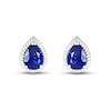 Thumbnail Image 3 of Blue Lab-Created Sapphire Rope Earrings Sterling Silver