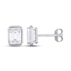 Thumbnail Image 1 of White Lab-Created Sapphire Earrings Sterling Silver