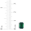 Thumbnail Image 2 of Lab-Created Emerald Earrings Sterling Silver