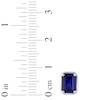 Thumbnail Image 2 of Blue Lab-Created Sapphire Earrings Sterling Silver