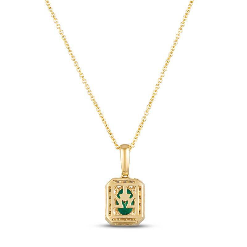 Le Vian Emerald Necklace 1/5 ct tw Diamonds 14K Honey Gold 18"