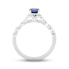 Thumbnail Image 2 of Hallmark Diamonds Blue Lab-Created Sapphire Promise Ring 1/10 ct tw Sterling Silver
