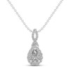 Thumbnail Image 1 of White Lab-Created Sapphire Necklace Sterling Silver 18&quot;