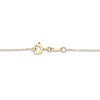 Thumbnail Image 2 of Blue Sapphire & Diamond Necklace 1/8 ct tw 10K Yellow Gold 18"