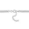 Thumbnail Image 4 of Blue Lab-Created Sapphire Link Chain Necklace Sterling Silver 16&quot;