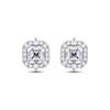 Thumbnail Image 2 of White Lab-Created Sapphire Stud Earrings Sterling Silver