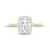 Thumbnail Image 2 of White Lab-Created Sapphire Ring 10K Yellow Gold