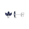 Thumbnail Image 0 of Blue Sapphire & Diamond Earrings 10K White Gold