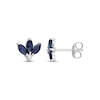 Thumbnail Image 1 of Blue Sapphire & Diamond Earrings 10K White Gold