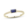 Thumbnail Image 1 of Iolite & Diamond Ring 1/10 ct tw Round-cut 10K Yellow Gold