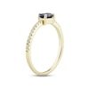 Thumbnail Image 2 of Iolite & Diamond Ring 1/10 ct tw Round-cut 10K Yellow Gold