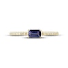 Thumbnail Image 3 of Iolite & Diamond Ring 1/10 ct tw Round-cut 10K Yellow Gold