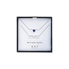 Thumbnail Image 2 of Blue & White Lab-Created Sapphire Bar Necklace Boxed Set Sterling Silver