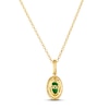 Thumbnail Image 2 of Le Vian Emerald Necklace 1/3 ct tw Diamonds 14K Honey Gold 19"