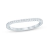 Thumbnail Image 1 of Now + Forever Diamond Curved Wedding Band 1/5 ct tw 14K White Gold