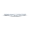Thumbnail Image 2 of Now + Forever Diamond Curved Wedding Band 1/5 ct tw 14K White Gold
