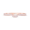 Thumbnail Image 2 of THE LEO First Light Diamond Contoured Wedding Band 1/5 ct tw 14K Rose Gold