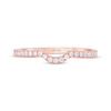 Thumbnail Image 3 of THE LEO First Light Diamond Contoured Wedding Band 1/5 ct tw 14K Rose Gold