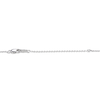 Thumbnail Image 4 of White Lab-Created Sapphire Whale Tail Necklace Sterling Silver 18&quot;