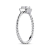 Thumbnail Image 2 of White Lab-Created Sapphire Rope Ring Sterling Silver