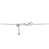 Thumbnail Image 3 of Baguette-Cut White Lab-Created Sapphire Dangle Station Necklace Sterling Silver 18"