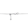 Thumbnail Image 4 of Pear-Shaped Lab-Created Emerald & White Lab-Created Sapphire Dangle Station Necklace Sterling Silver 18&quot;