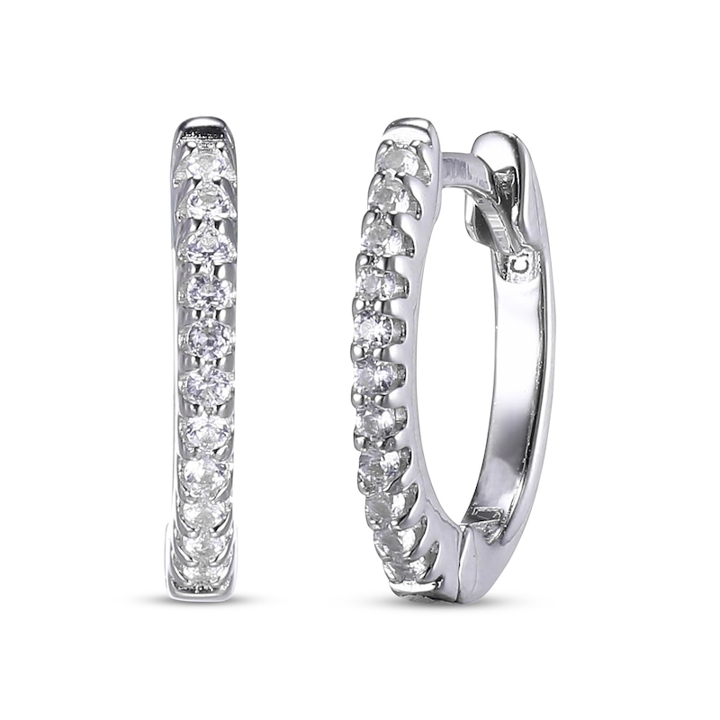 Main Image 3 of White Lab-Created Sapphire Earrings Gift Set Sterling Silver