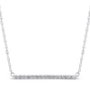 Diamond Bar Necklace 1/5 ct tw Sterling Silver 18”