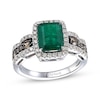 Thumbnail Image 0 of Le Vian Chocolate Waterfall Emerald Ring 3/4 ct tw Diamonds 14K Vanilla Gold