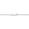Thumbnail Image 3 of Oval-Cut Blue Sapphire & Diamond Necklace 1/5 ct tw 10K White Gold 18”