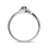 Thumbnail Image 2 of Marquise-Cut Blue Sapphire & Diamond Accent Ring 10K White Gold