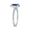 Thumbnail Image 2 of Le Vian Pear-Cut Sapphire Ring 3/8 ct tw Diamonds 14K Vanilla Gold
