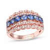 Thumbnail Image 1 of Le Vian Round-Cut Sapphire Ring 5/8 ct tw Diamonds 14K Strawberry Gold