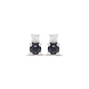 Thumbnail Image 2 of Round-Cut Sapphire & Diamond Earrings 1/15 ct tw 10K White Gold