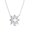 Thumbnail Image 3 of Marquise & Round-Cut White Lab-Created Sapphire Necklace Sterling Silver 18”
