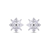 Thumbnail Image 2 of Marquise & Round-Cut White Lab-Created Sapphire Stud Earrings Sterling Silver
